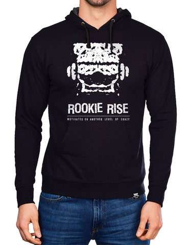 Copy of Crazy Motivated Hoodie - Black/White - Rookie Rise Clothing