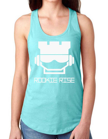 Rook Face Racerback - Cancun/White - Rookie Rise Clothing